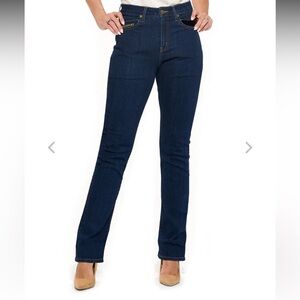 AVIATOR Best Travel Jeans Straight Dark Indigo Wash Denim 30